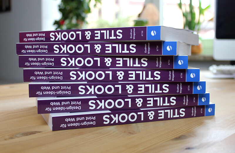 Buch Vorstellung Stile Looks Designideen Print Web Stapel