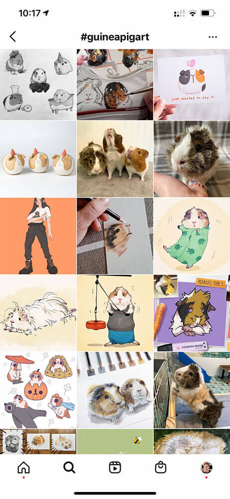 eigene Designprodukte Marktanalyse Instagram