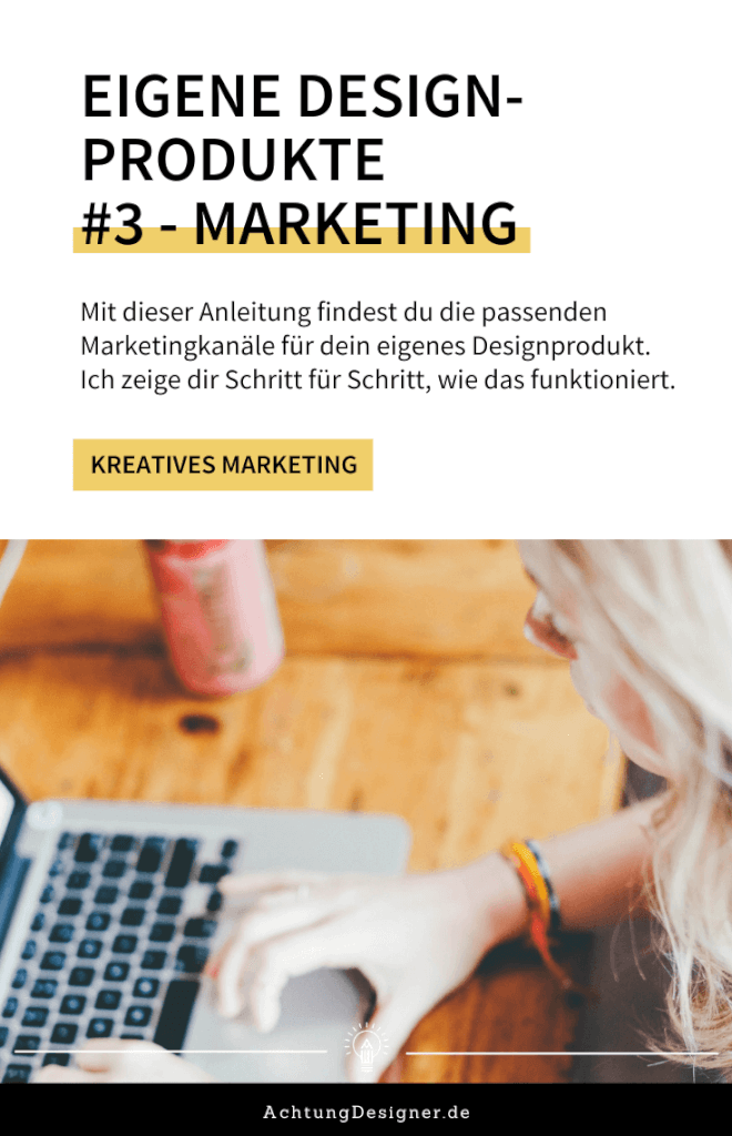 Marketingkanaele fuer eigenes Design Produkt titel