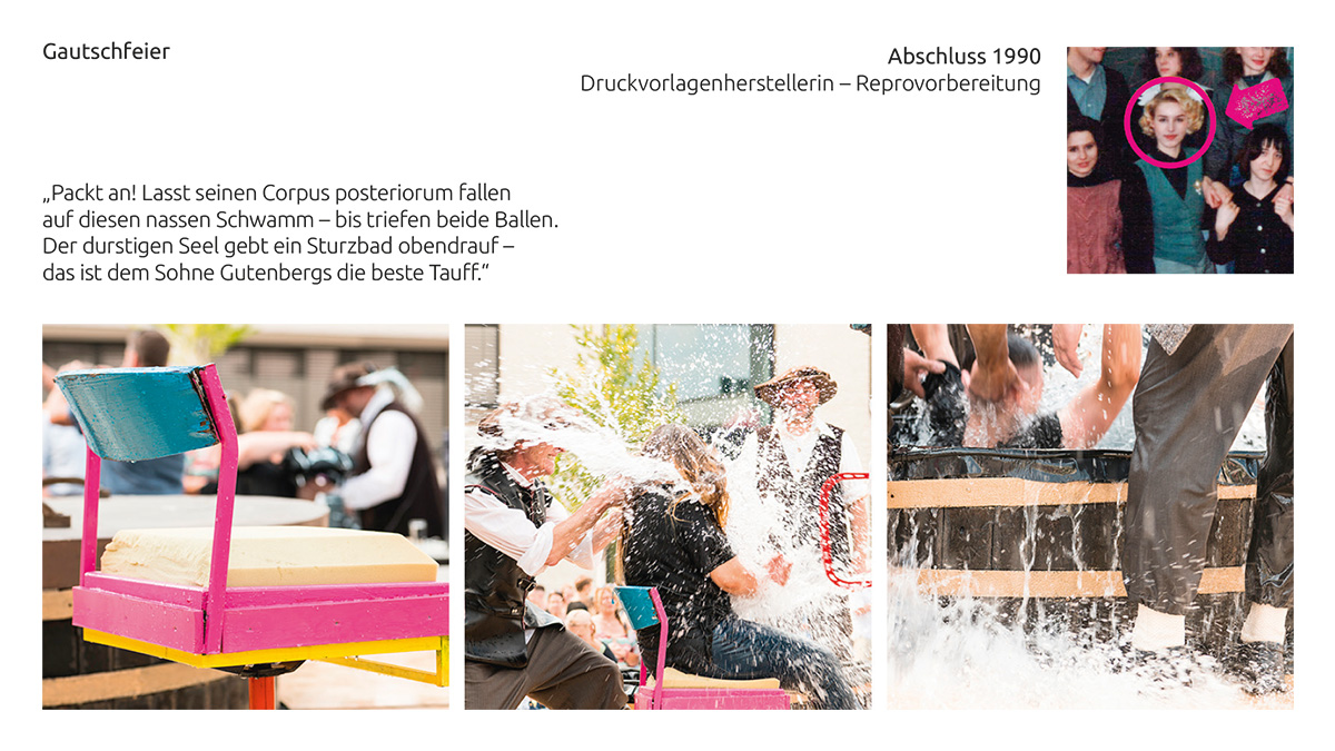 Ein Stuhl mit Wasserspritzern von Christina Dehn.