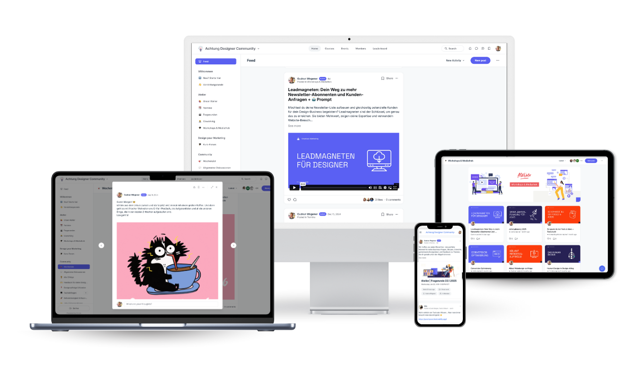 Cover für das Atelier - das Community-Membership für Designer